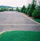Clean parking lot